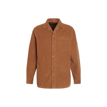 BARBOUR Barbour Casswell Jacket Style Shirt Shirt Men's Brown