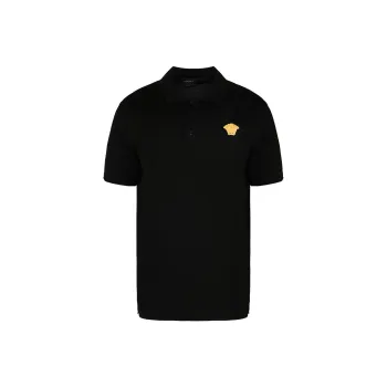 VERSACE Medusa Patch Polo Shirt