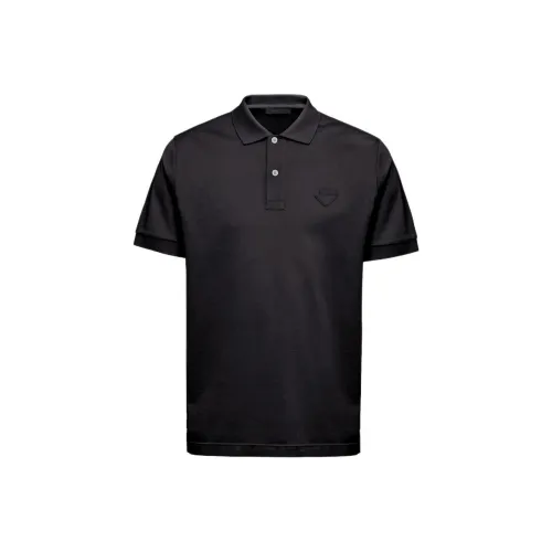 PRADA Polo Shirts Men Black