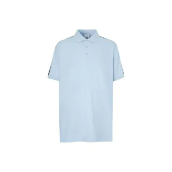 Burberry Polo Shirts Men Light Blue