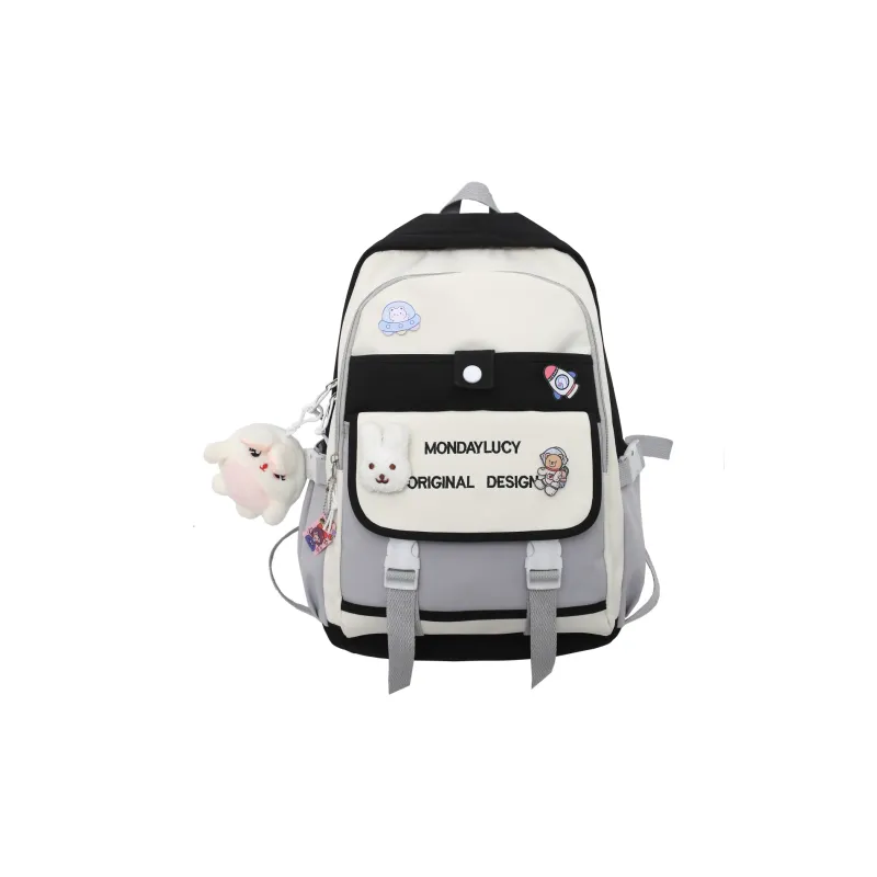 H YXIANG Nylon Backpack Unisex Multicolor-1