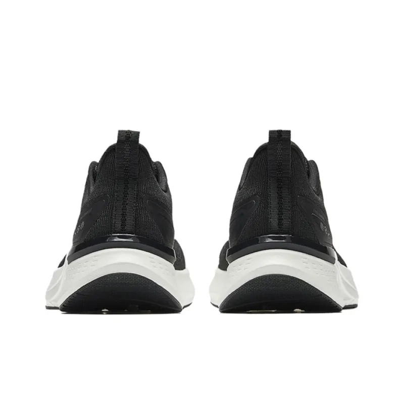 Anta Hydrogen Run 7 Abrasion Resistant Slip Resistant Low Top Casual Running Shoes Men's Black White-3