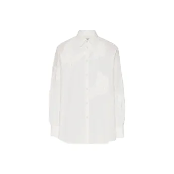 Valentino Butterfly Embroidered Poplin Shirt