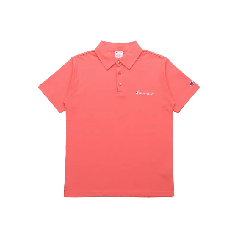 Champion Japanese Line Polo Shirts Men Pink-0