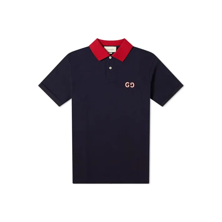 GUCCI Polo With Gg Embroidery-0