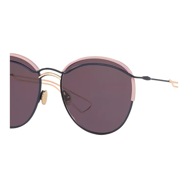 DIOR Plastic Metal Aviator Sunglasses Women's Purple-2