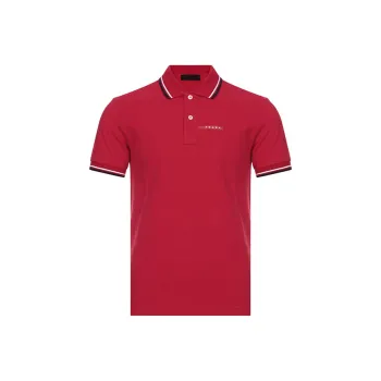 PRADA Polo Shirts Men Red