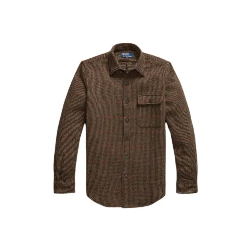 Polo Ralph Lauren Shirts Men Brown