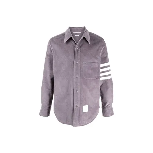 THOM BROWNE Shirts Men Dark Gray