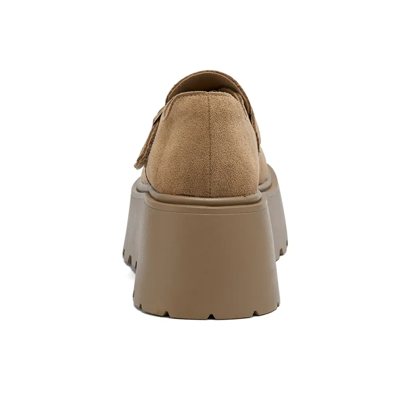 La Chapelle Casual Single Shoes Women's Khaki-4
