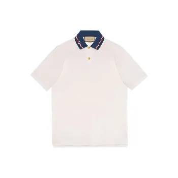 GUCCI Contrast collar Polo Shirt