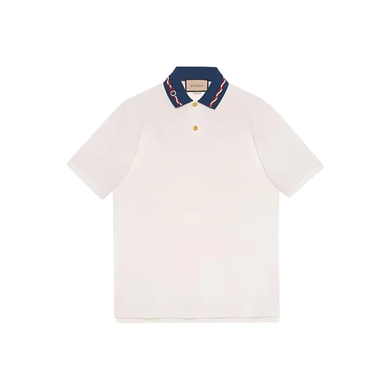 GUCCI Contrast collar Polo Shirt-0