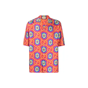 GUCCI Gg Psychedelic Silk Shirt
