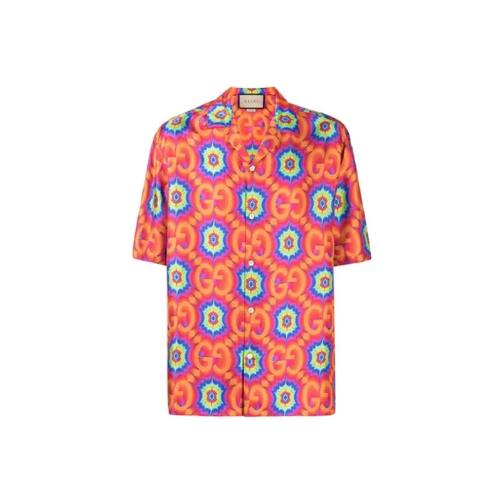 GUCCI Gg Psychedelic Silk Shirt-0