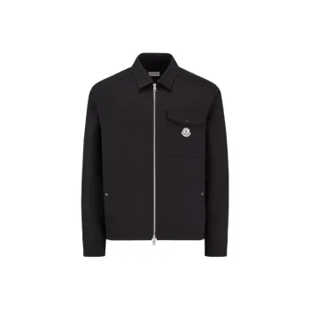 Moncler Ciamicia Logo Patch Zipped Shirt Jacket