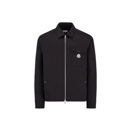 Moncler Ciamicia Logo Patch Zipped Shirt Jacket