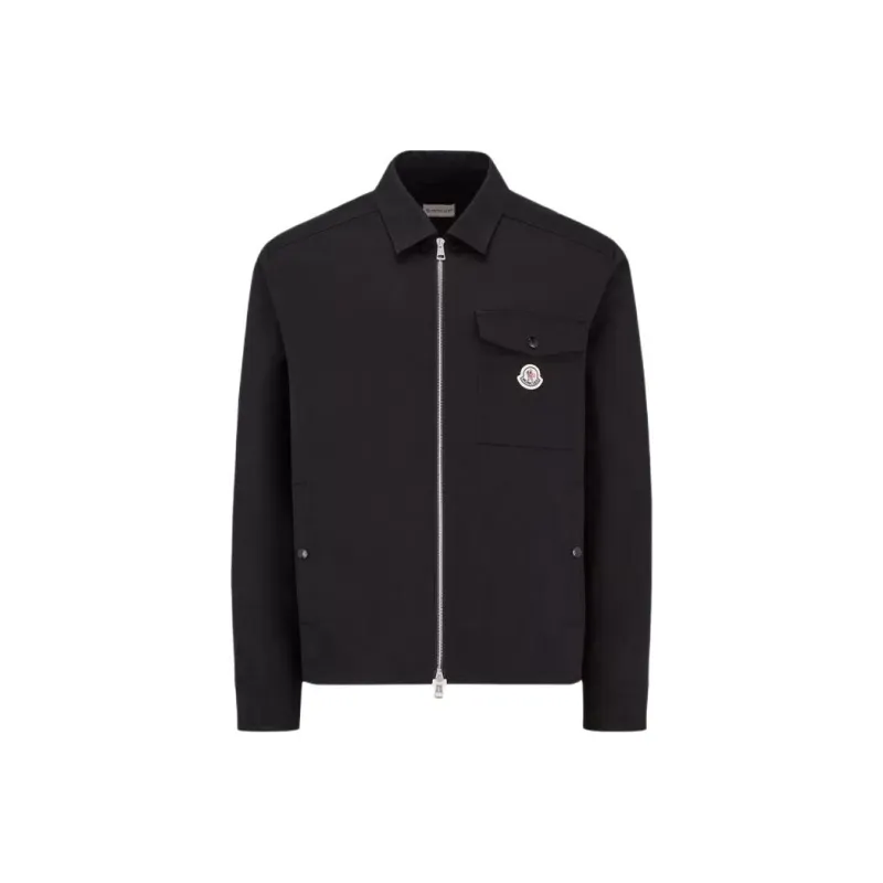 Moncler Ciamicia Logo Patch Zipped Shirt Jacket-0