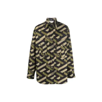 VERSACE Shirts Men Khaki