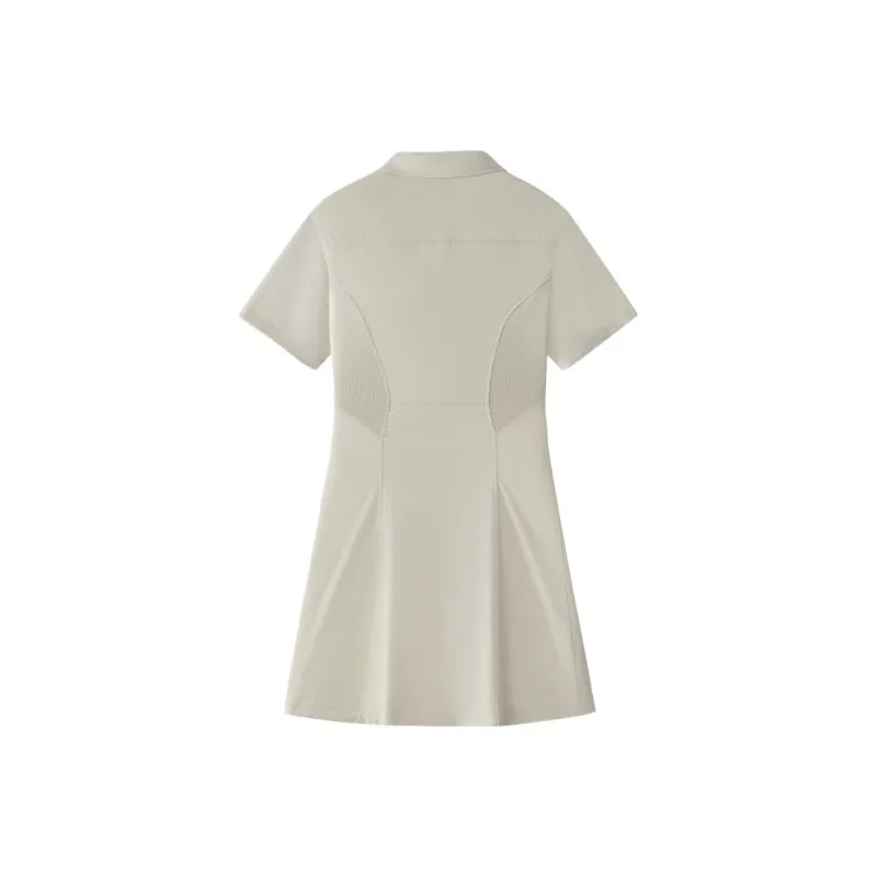 FILA FUSION FILA FUSION XURBAN TECH SS25 Short Sleeved Dress Women's Pencil Gray DY-1