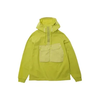 TEN C Half Zip Hoodie 'Absinthe Green' Sweatshirt Men's Bitter Plum Green