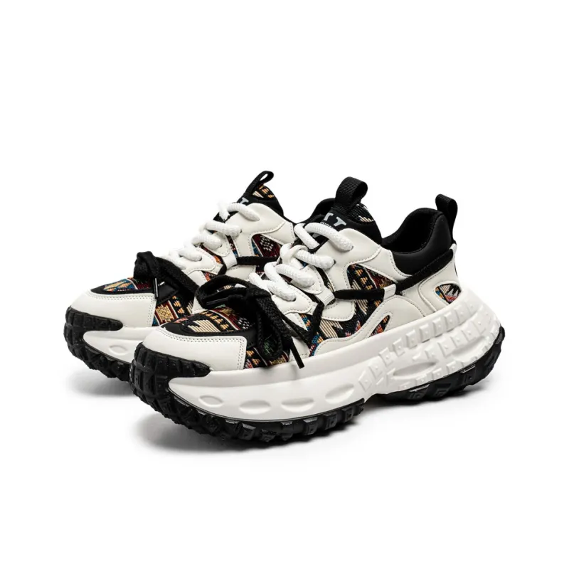HACKBUTEER Low Top Chunky Sneakers Men's Box Included-3