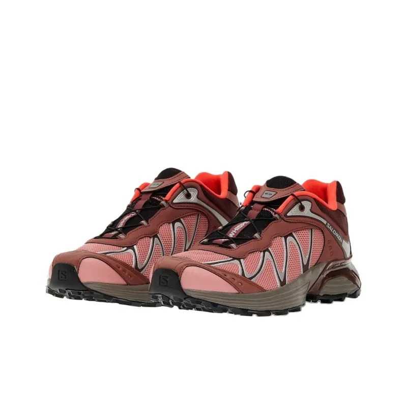 SALOMON XT WHISPER Anti Slip Wear Resistant Low Top Casual Running Shoes Men's Red-2