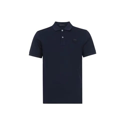 PRADA Polo Shirt Men's Marine Blue