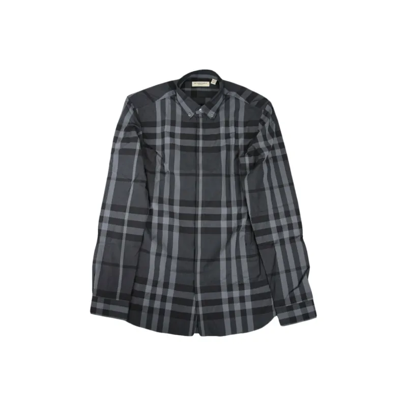 Burberry Shirt Men's Gray Black-0
