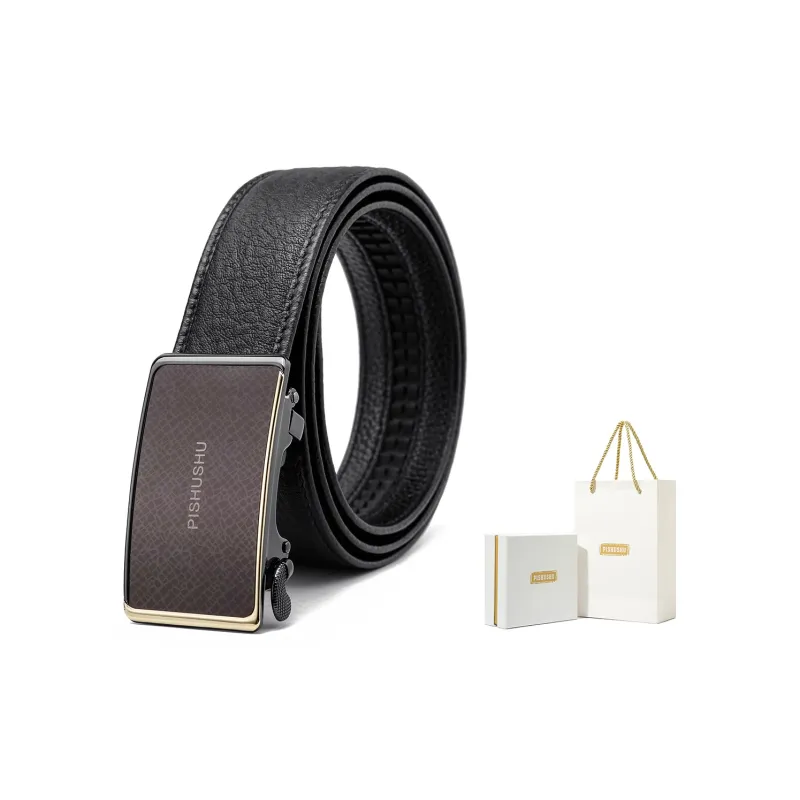 PISHUSHU Leather Belts Unisex-5