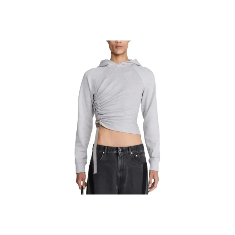 DION LEE Safety Slider Cotton Hoodie-0