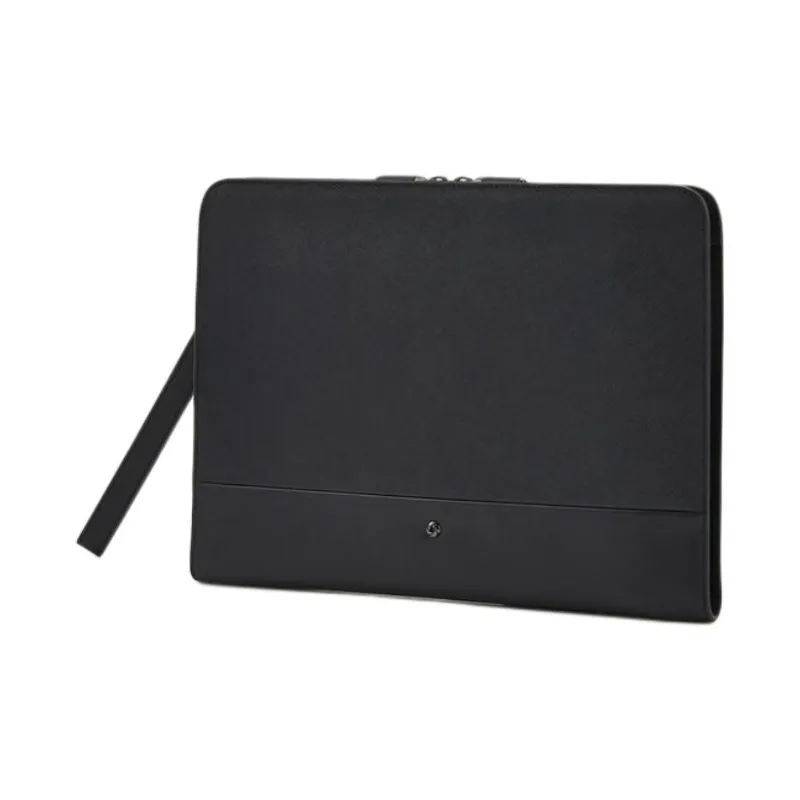 SAMSONITE Leather Clutch Unisex Black-1