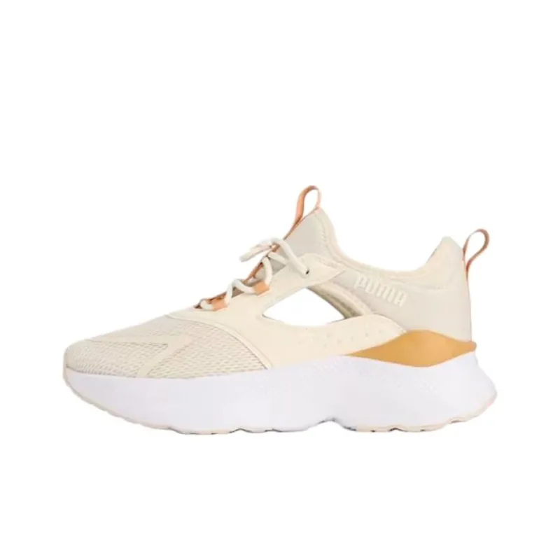 PUMA SOFTRIDE Mayve Anti Slip Wear Resistant Low Top Running Shoes Women's Light Khaki-0