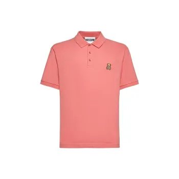 MOSCHINO Polo Shirts Men Pink