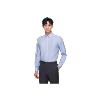 GOLDLION Shirts Men Sky Blue