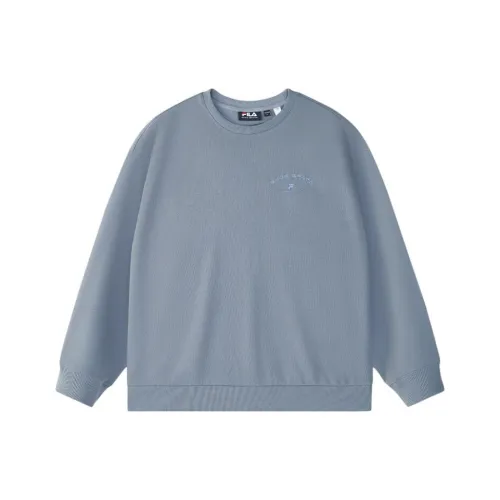 FILA FUSION FILA FUSION INLINE FW24 Sweatshirt Unisex Blue Beige Gray