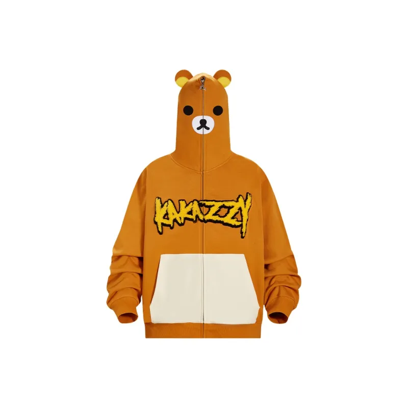 KAKAZZY Sweatshirts Unisex Brown-0