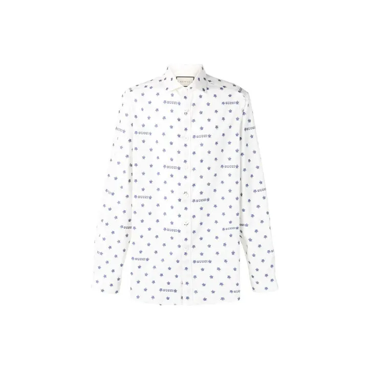 GUCCI Logo Star Print Shirt-0