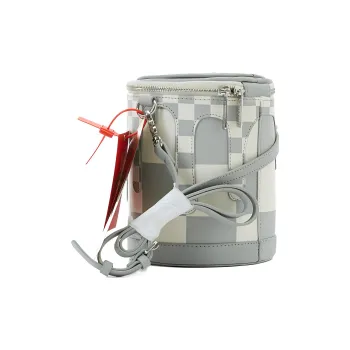 SPRAYGROUND PVC Bucket Bag Shoulder Bag Crossbody Bag Fanny Pack Regular Unisex Gray White