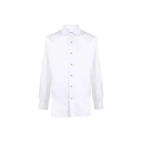KITON Spread-collar Cotton Shirt