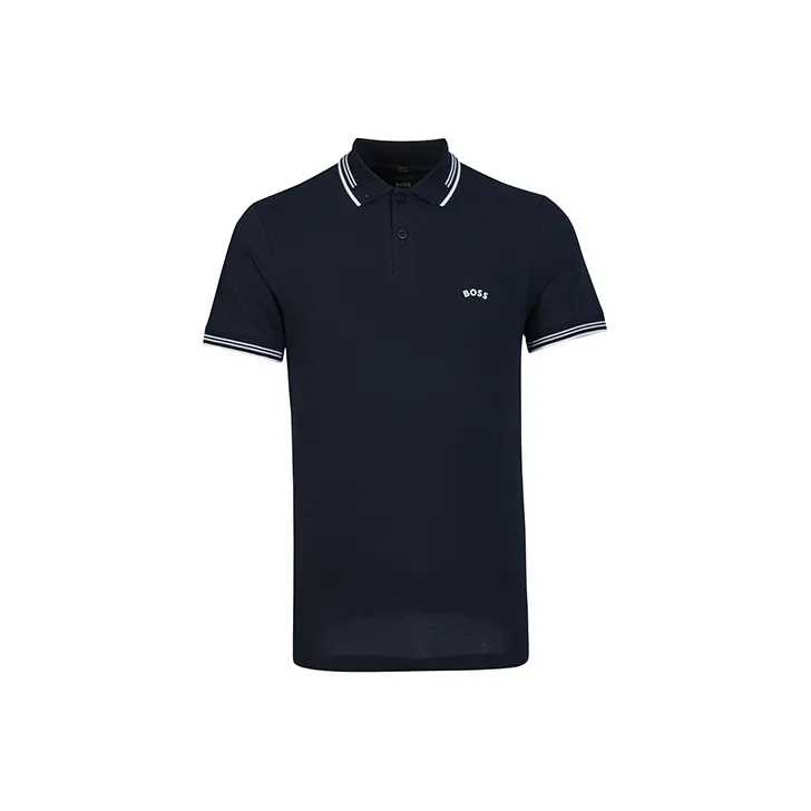 Boss Logo print Polo Shirt-0