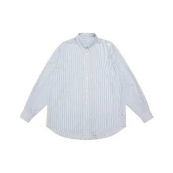 URBAN STANDARD Shirts Men Blue White Stripes