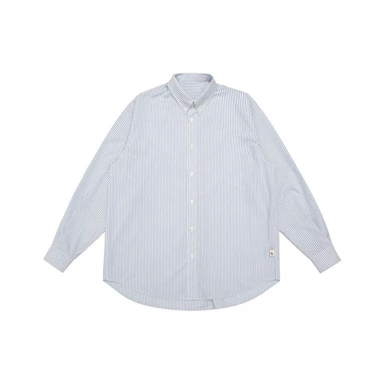 URBAN STANDARD Shirts Men Blue White Stripes-0