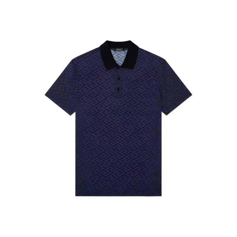 VERSACE Polo Shirts Men Blue-0