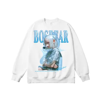BOS BEAR BOSHIXIONG Sweatshirt Unisex Black White