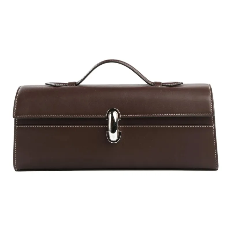 SAVETTE Cow Leather Handbag Regular Women's Dark Brown-0