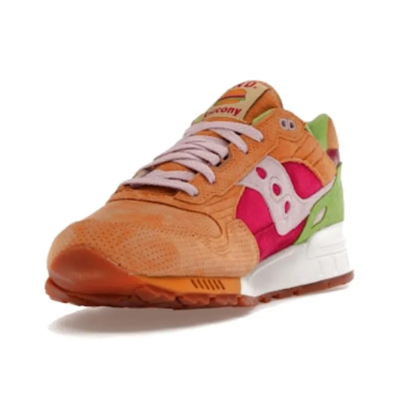 Saucony Shadow 5000 Anti Slip Wear Resistant Low Top Casual Running Shoes Unisex Yellow-2