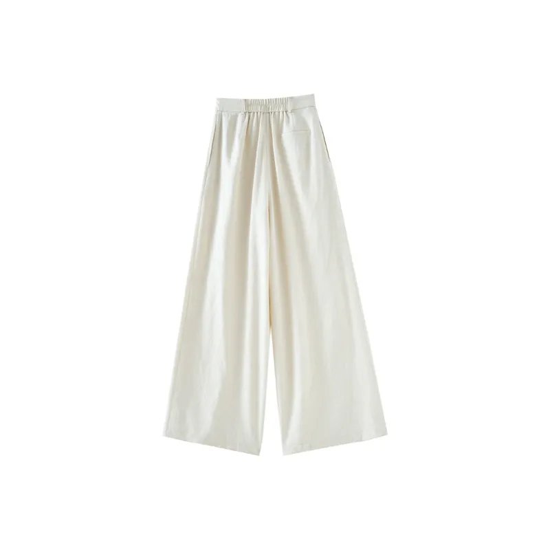 OUNIXUE Casual Pants Women's Apricot-1
