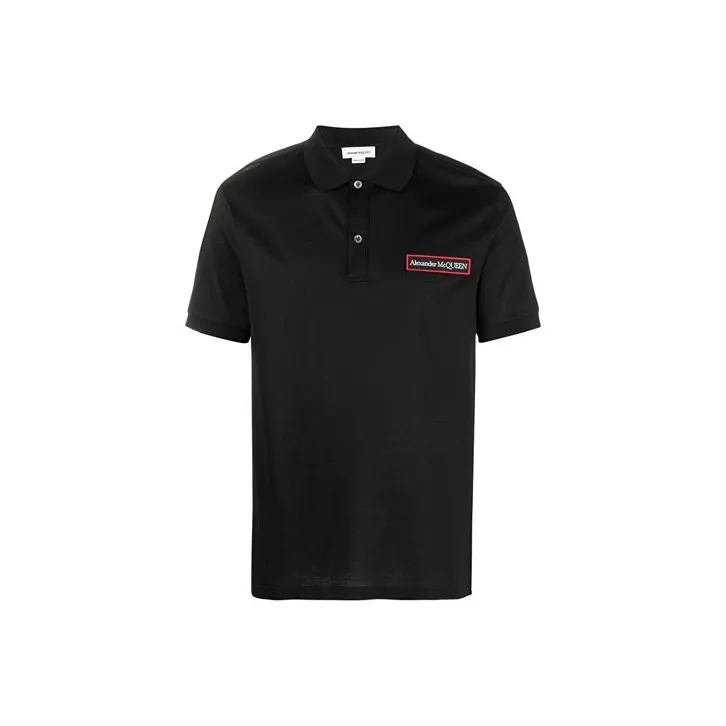 Alexander McQueen Polo Shirt Men's Black-0