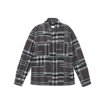 Burberry Shirts Men Gray
