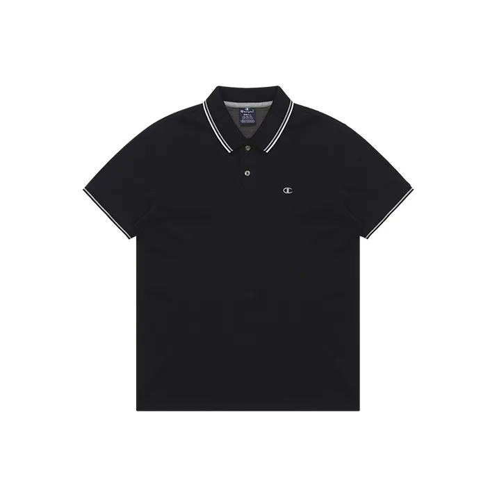 Champion SS22 Letter Solid Color Polo Shirt Summer Unisex-4